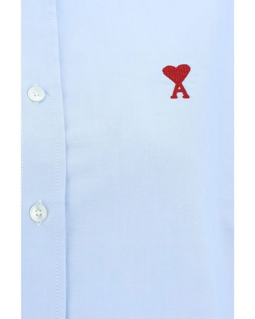Ami Paris Blue Cotton Dress Shirt
