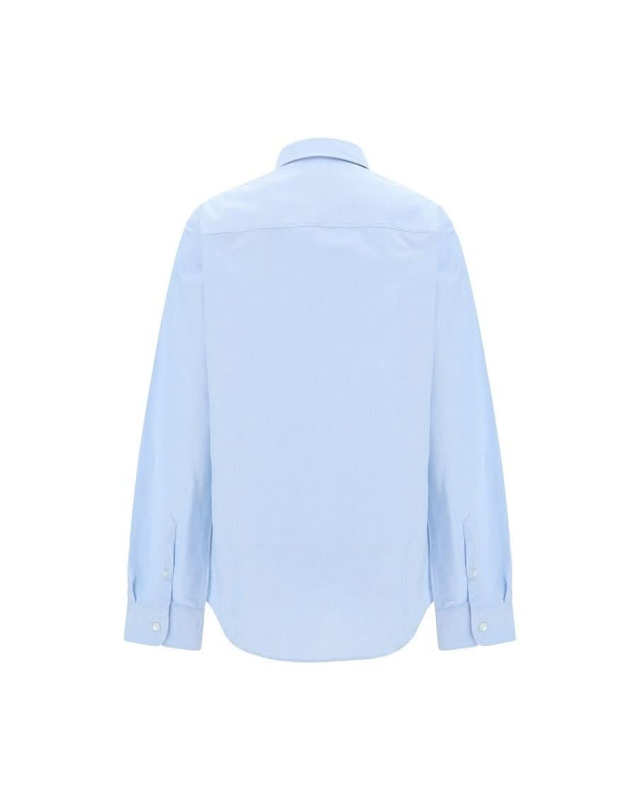 Ami Paris Blue Cotton Dress Shirt