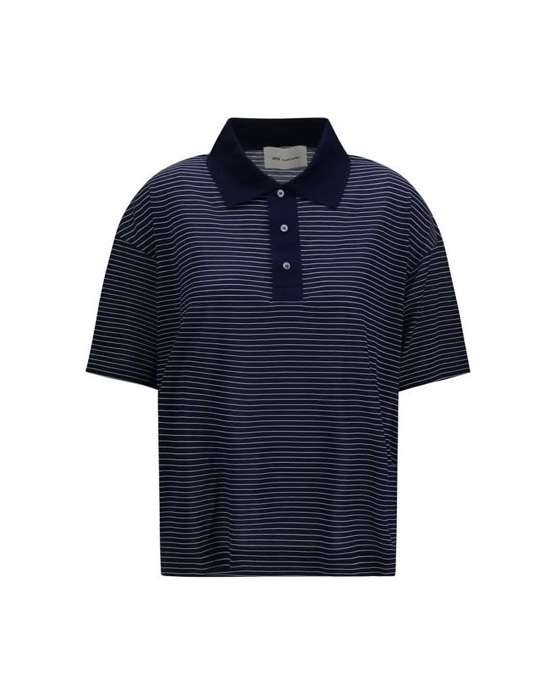 Ami Paris Blue Cotton Polo Shirt Glam Steals
