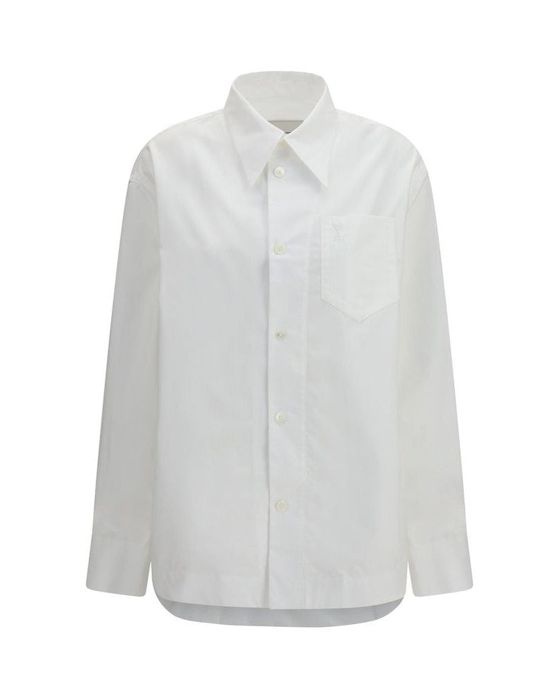 Ami Paris White Cotton Dress Shirt Glam Steals