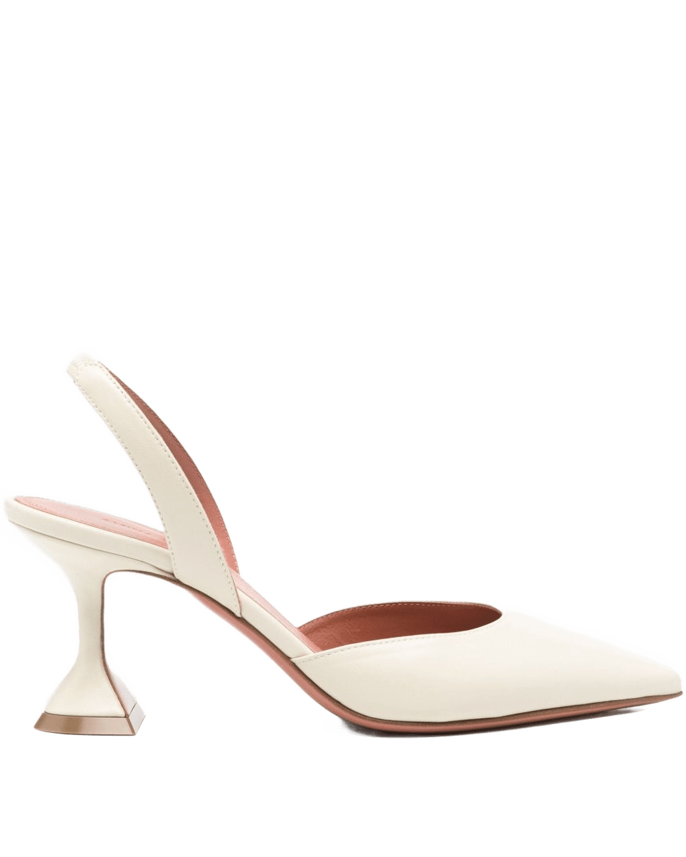 Amina Muaddi Beige Heel Glam Steals