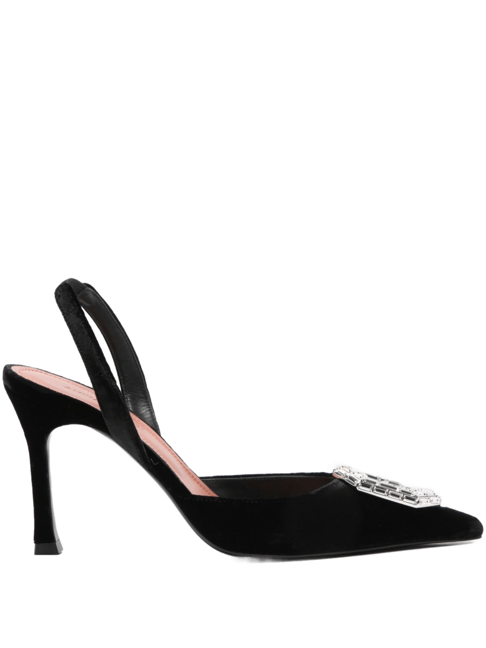 Amina Muaddi Black Heel Glam Steals