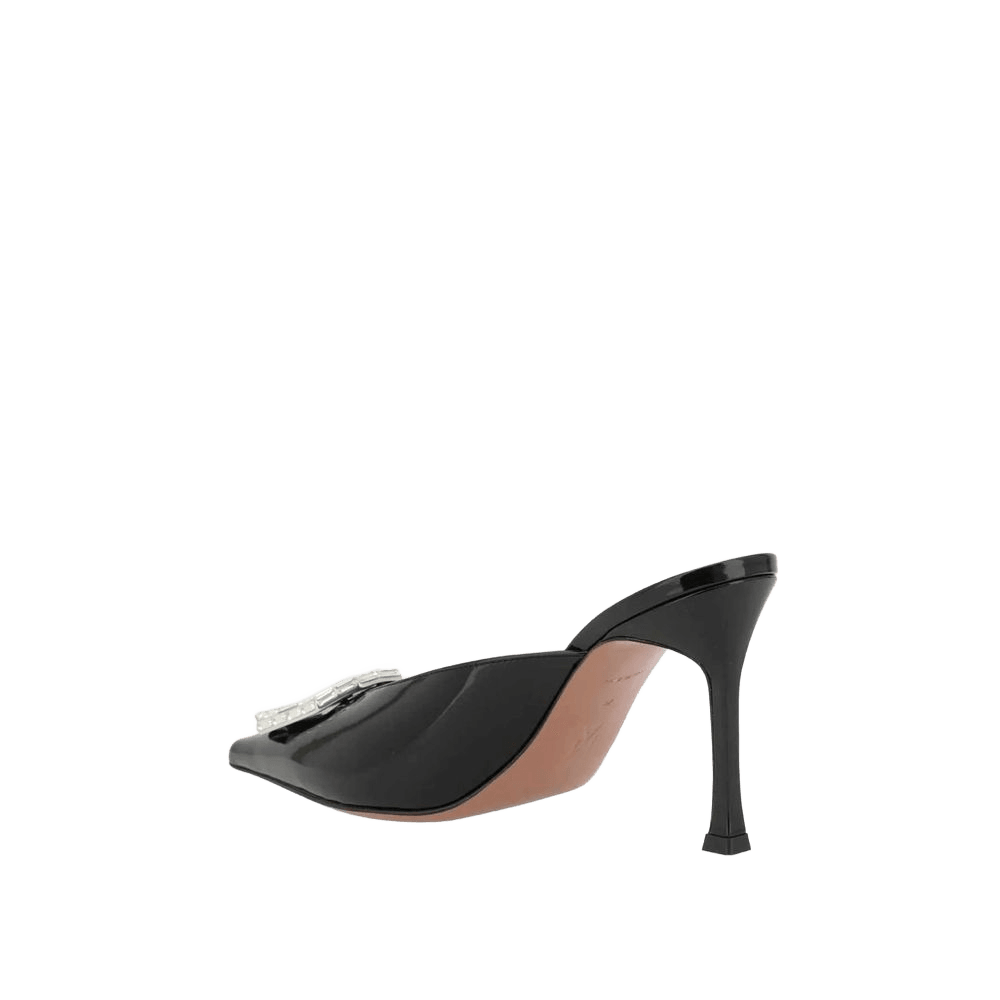 Amina Muaddi Camelia Patent 90 Mules Glam Steals