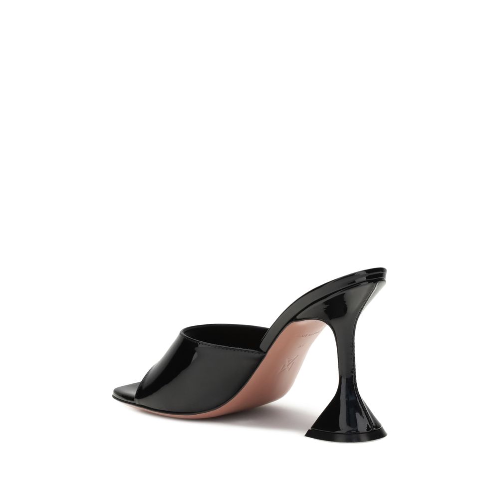 Amina Muaddi Leather Patent Lupita Sandals Glam Steals