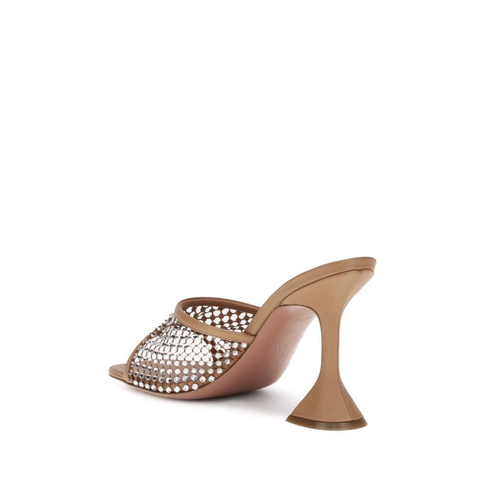 Amina Muaddi Lupita Crystal Sandals Glam Steals