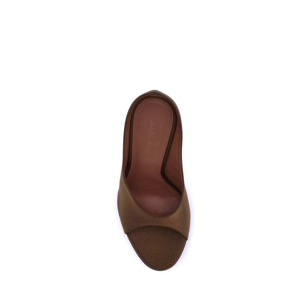 Amina Muaddi Satin Anok Sandals Glam Steals