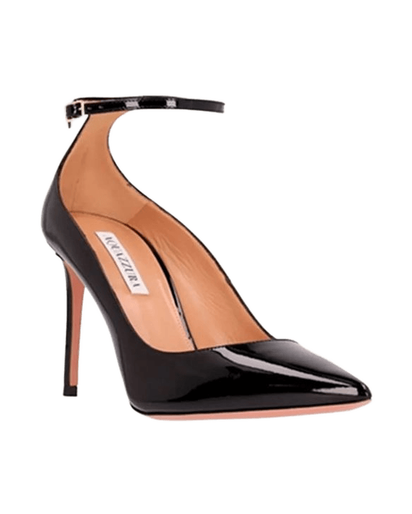 Aquazzura Black Patent Calfskin Heels Glam Steals