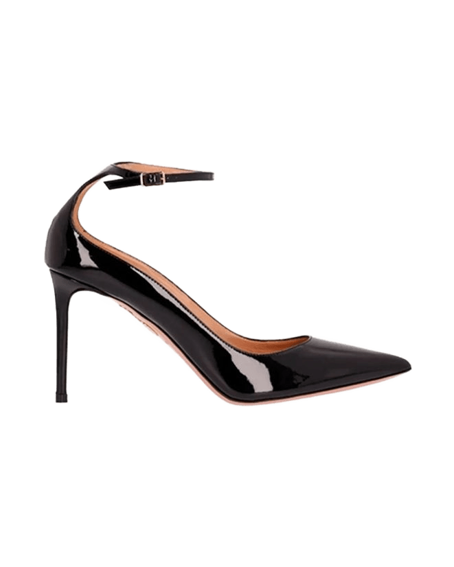 Aquazzura Black Patent Calfskin Heels Glam Steals