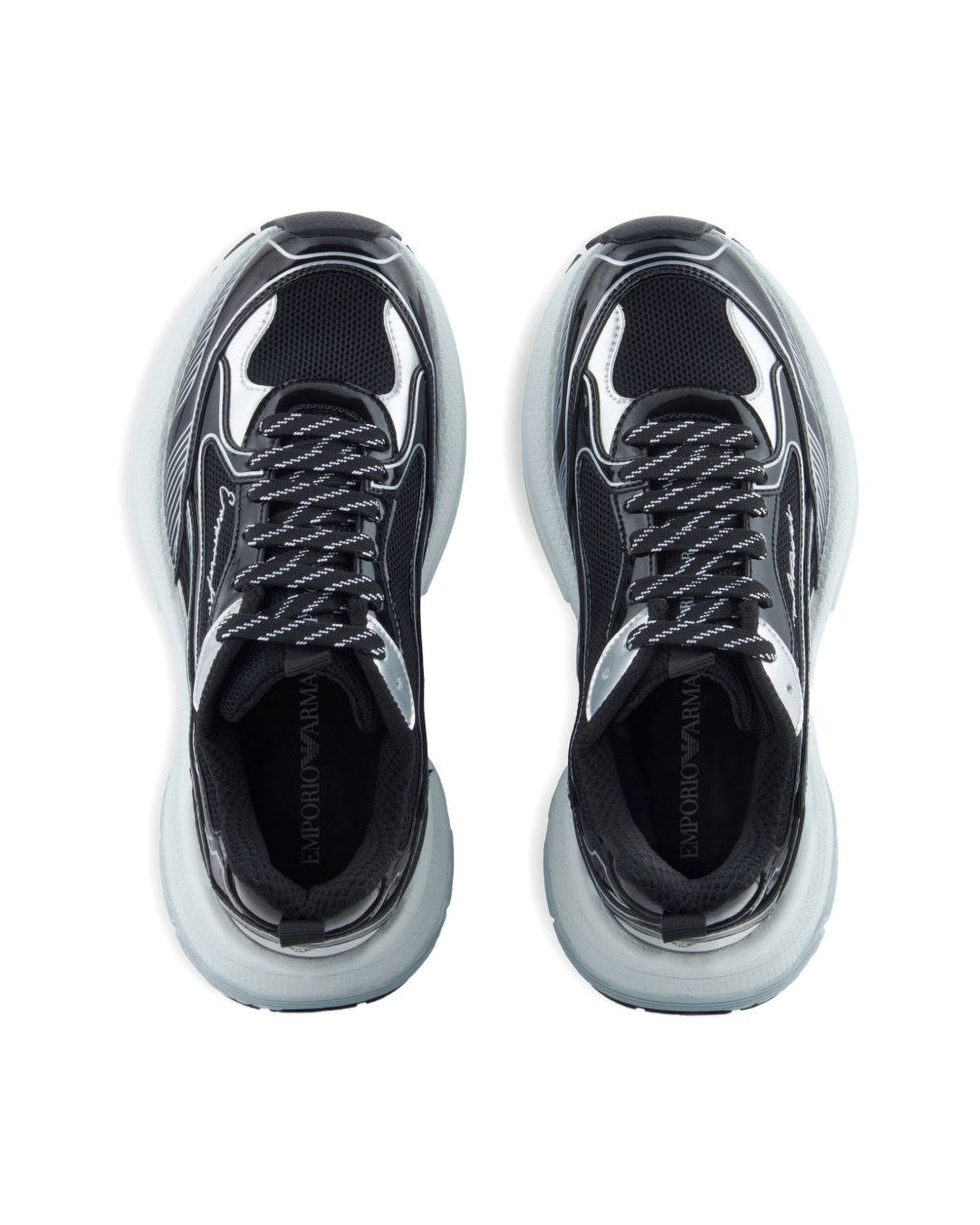 Armani Black Emporio Exclusive Sneakers Glam Steals