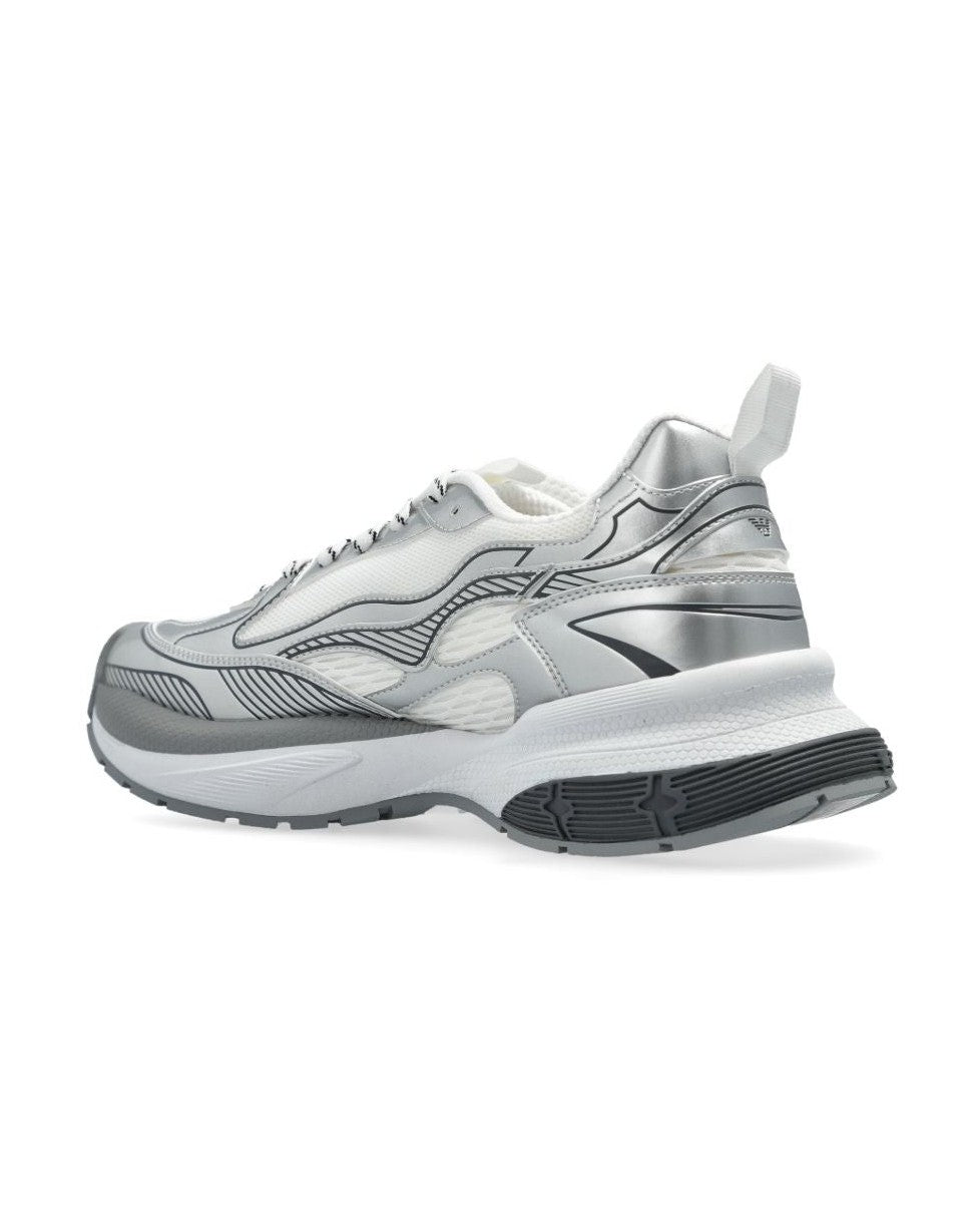 Armani Emporio Exclusive Logo Embossed Sneakers Glam Steals