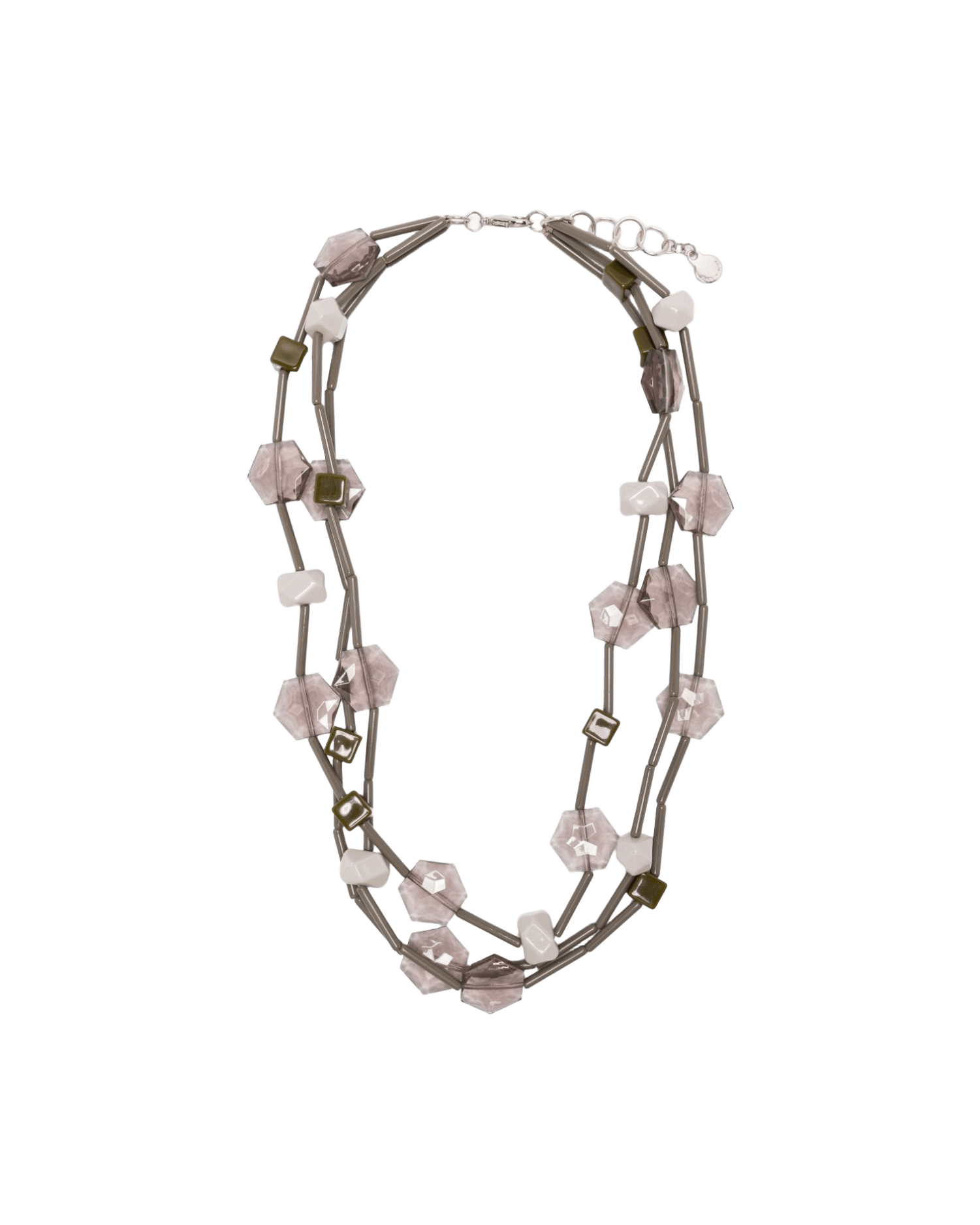 Armani Emporio Exclusive Multi Strand Necklace with Geometric Elements Glam Steals
