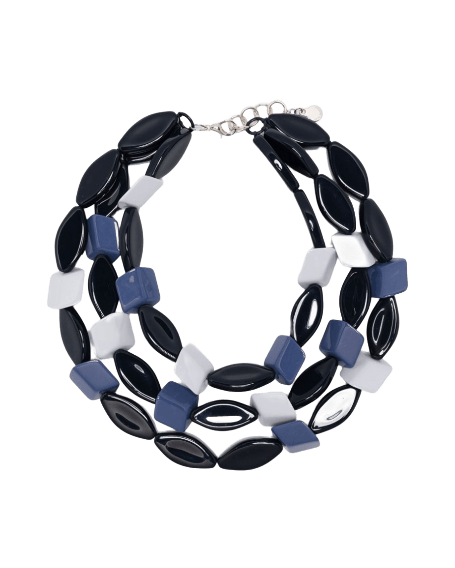 Armani Emporio Exclusive Multi Strand Necklace with Shaped Stones Glam Steals