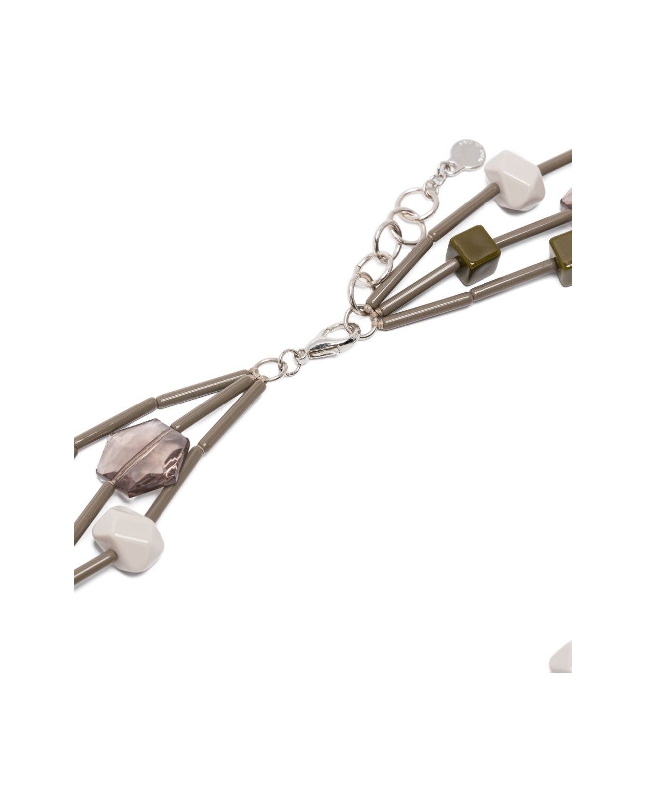 Armani Emporio Exclusive Multi Strand Necklace with Geometric Elements Glam Steals