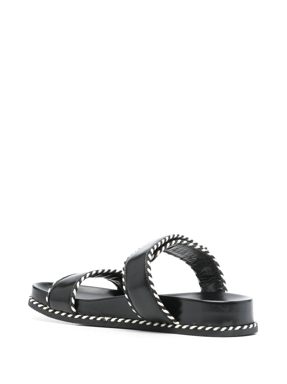Armani Emporio Exclusive Sandals with Nappa Strap and Two Tone Profiles Glam Steals