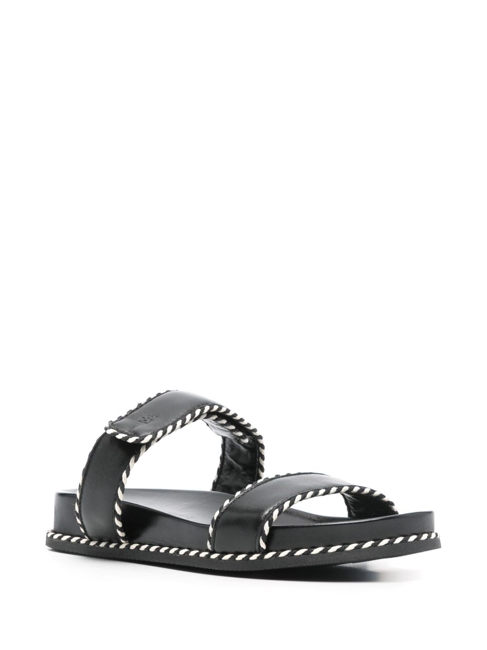 Armani Emporio Exclusive Sandals with Nappa Strap and Two Tone Profiles Glam Steals