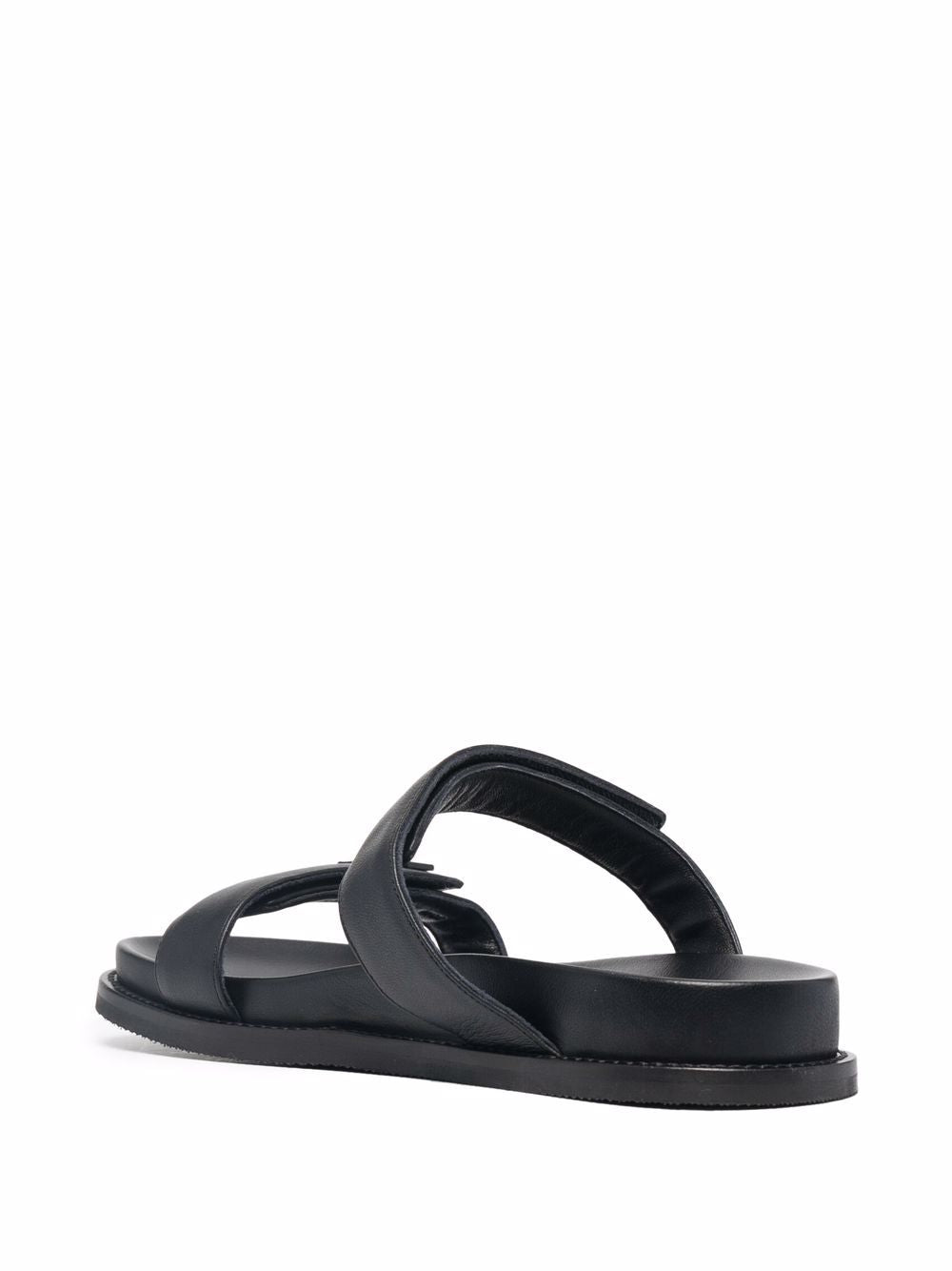 Armani Leather Emporio Exclusive Double Strap Sandals Glam Steals