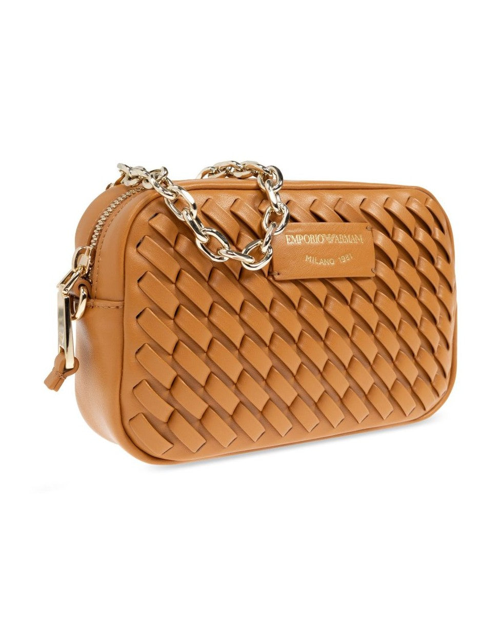 Armani Leather Emporio Exclusive Shoulder Bag Glam Steals