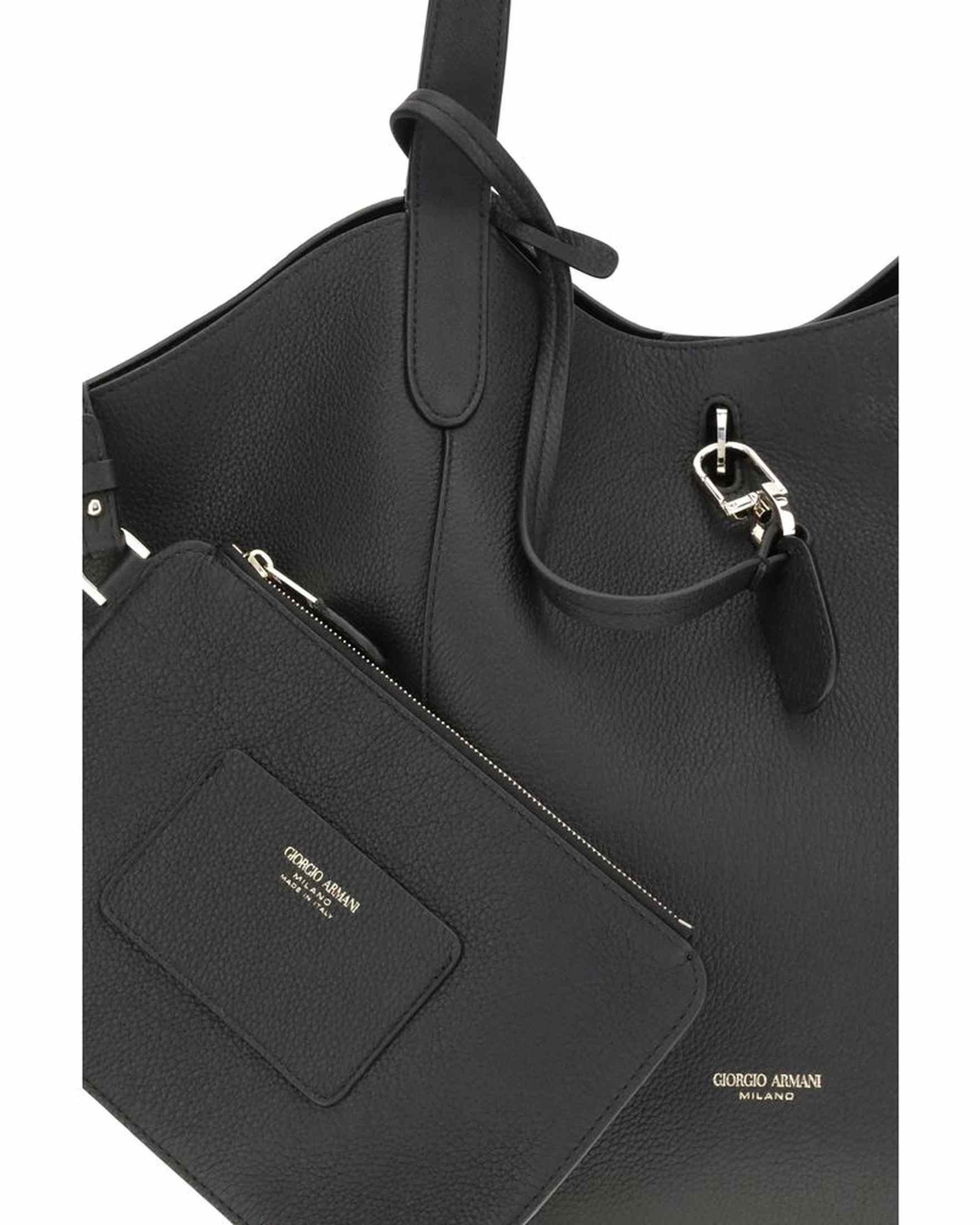 Armani Suede Giorgio Medium Shoulder Bag Glam Steals