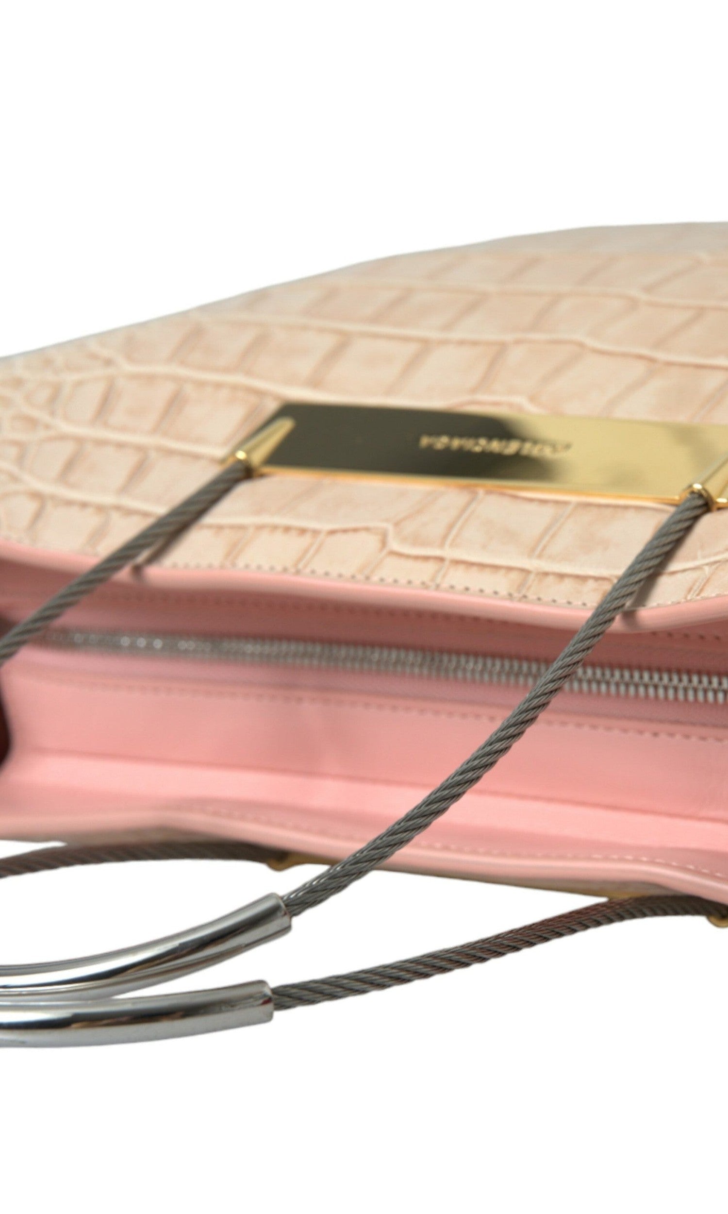 Balenciaga Alligator Leather Chic Tote Pink Bag Glam Steals