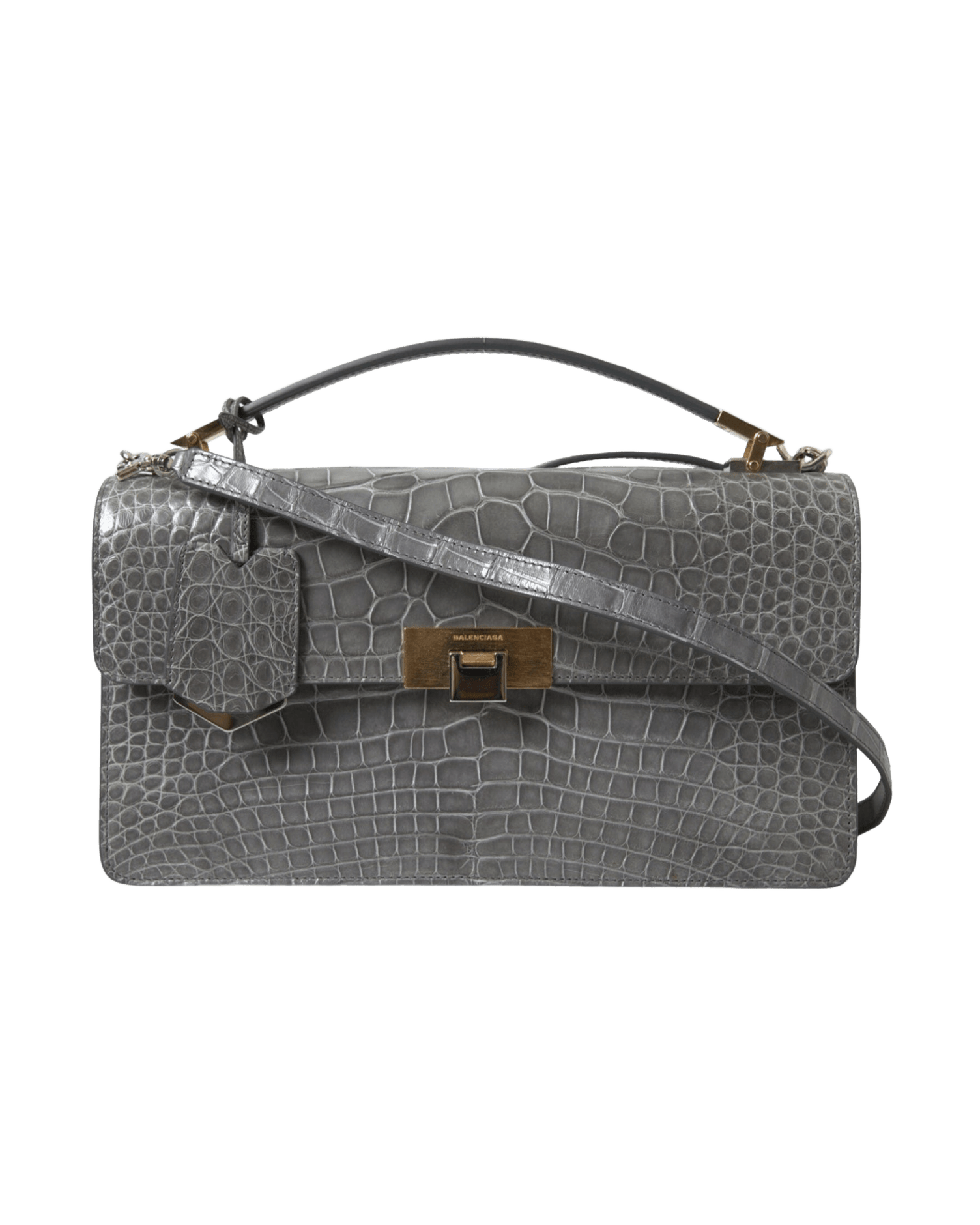 Balenciaga Alligator Leather Medium Shoulder Bag Glam Steals