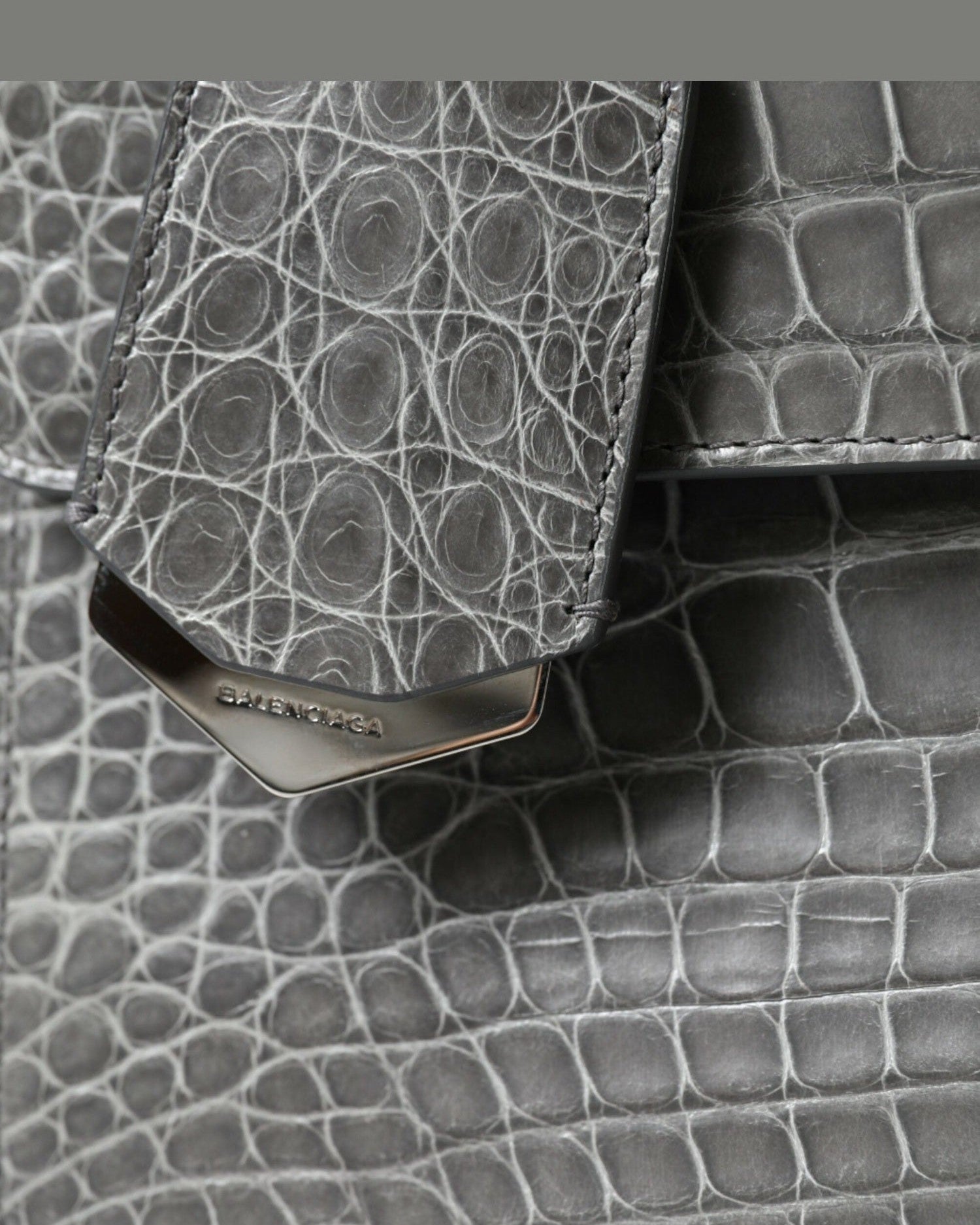 Balenciaga Alligator Leather Medium Shoulder Bag Glam Steals