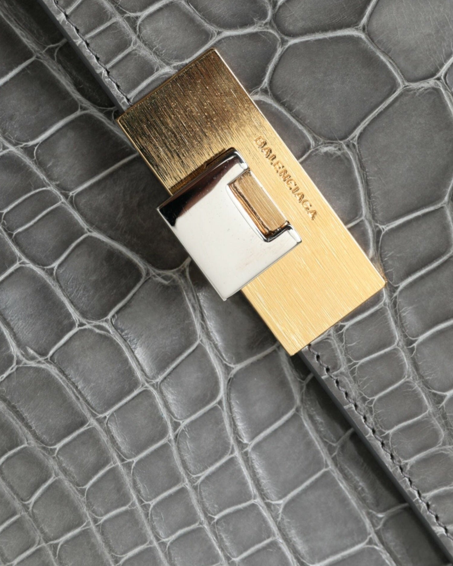 Balenciaga Alligator Leather Medium Shoulder Bag Glam Steals