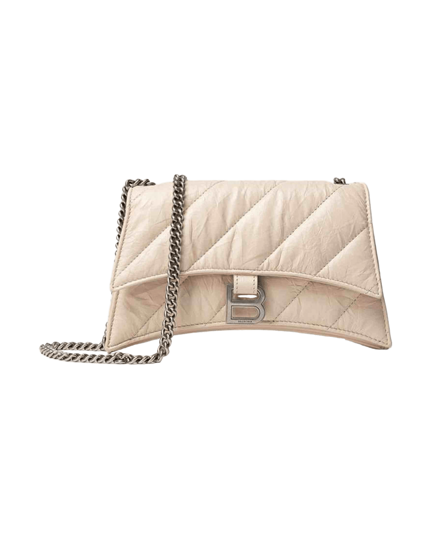 Balenciaga Beige Leather Shoulder Bag Glam Steals