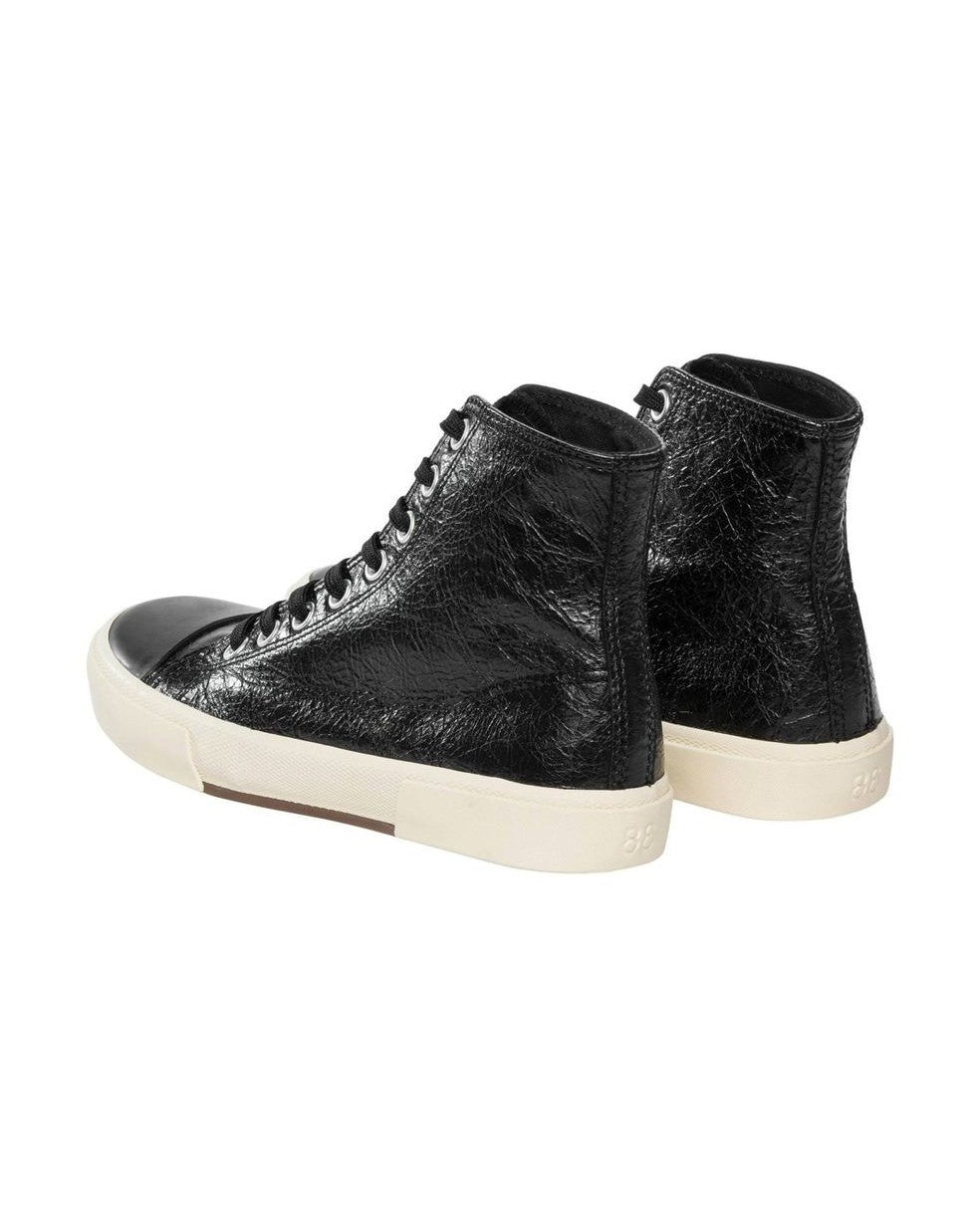 Balenciaga Black Calfskin High Top Sneakers Glam Steals