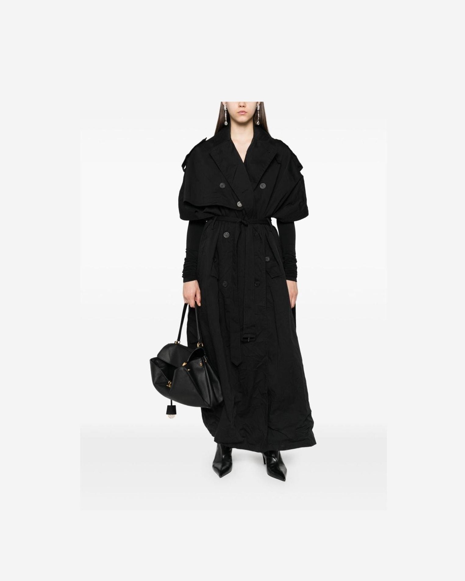 Balenciaga Black Coat Glam Steals