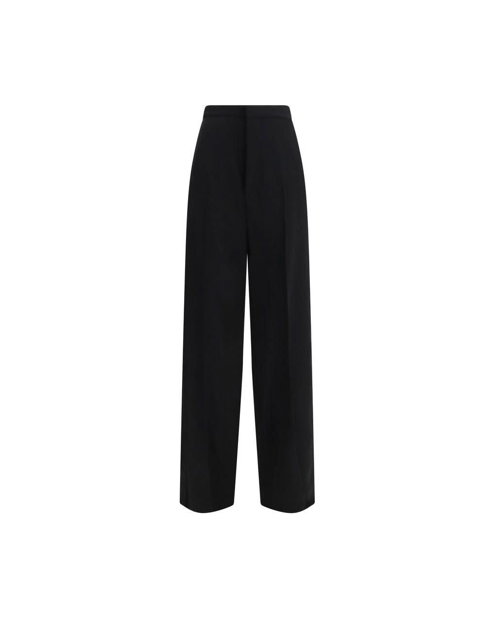 Balenciaga Black Cotton Dress Pant
