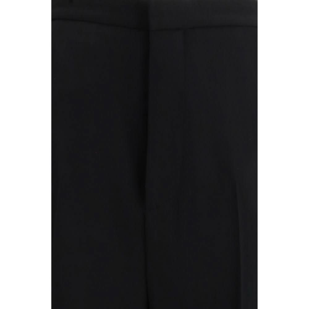 Balenciaga Black Cotton Dress Pant