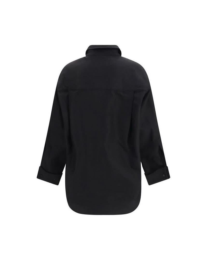 Balenciaga Black Cotton Dress Shirt Glam Steals