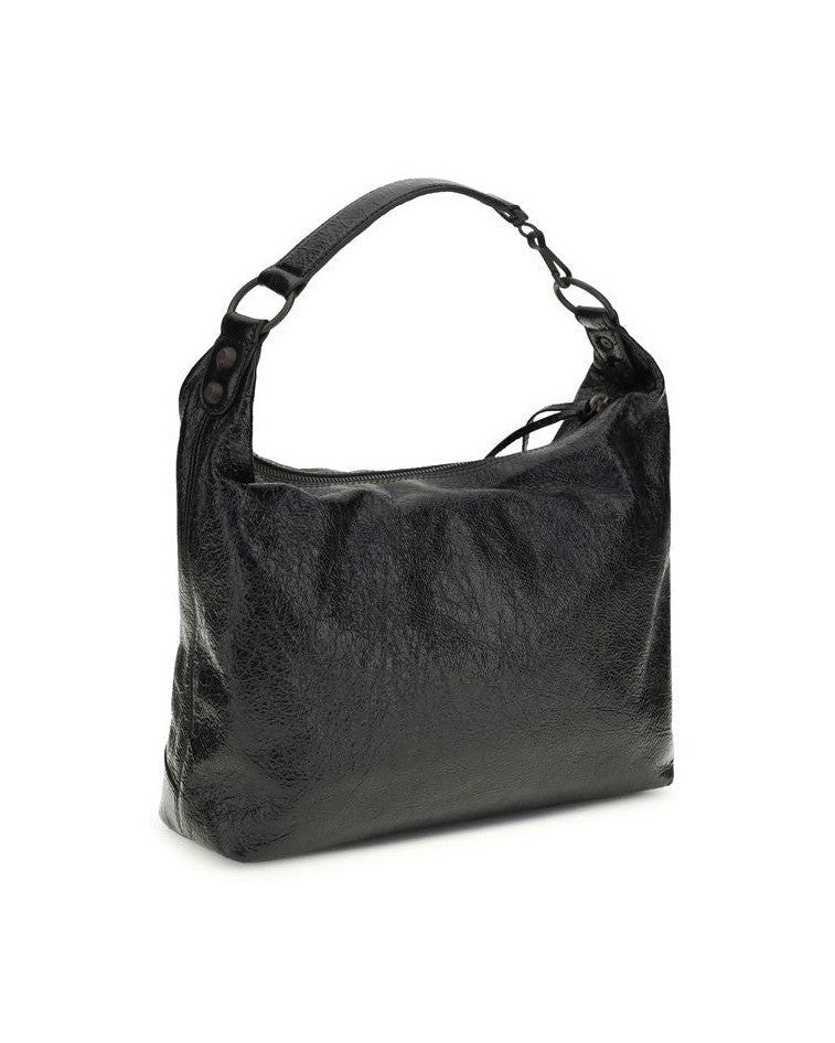 Balenciaga Black Lamb Ovis Aries Shoulder Bag Glam Steals