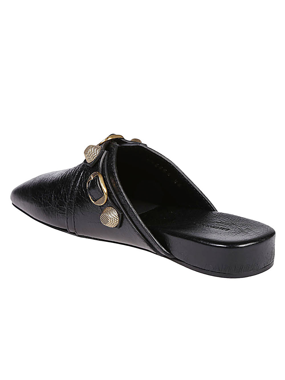 Balenciaga Black Leather Cozy Cagole Mules Glam Steals