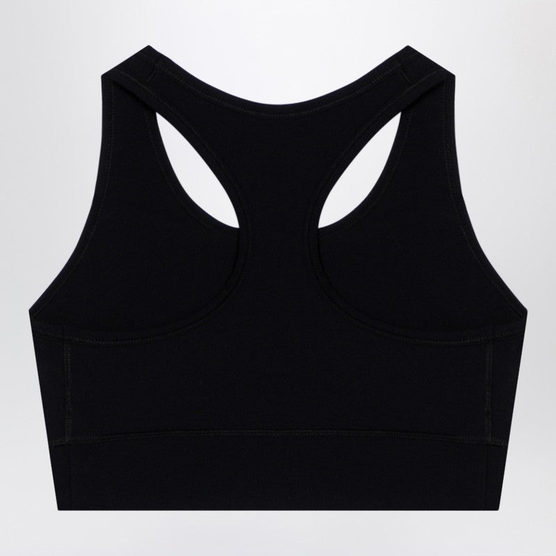 Balenciaga Black Nylon Activewear Sleeveless Top In Matt Blend Glam Steals