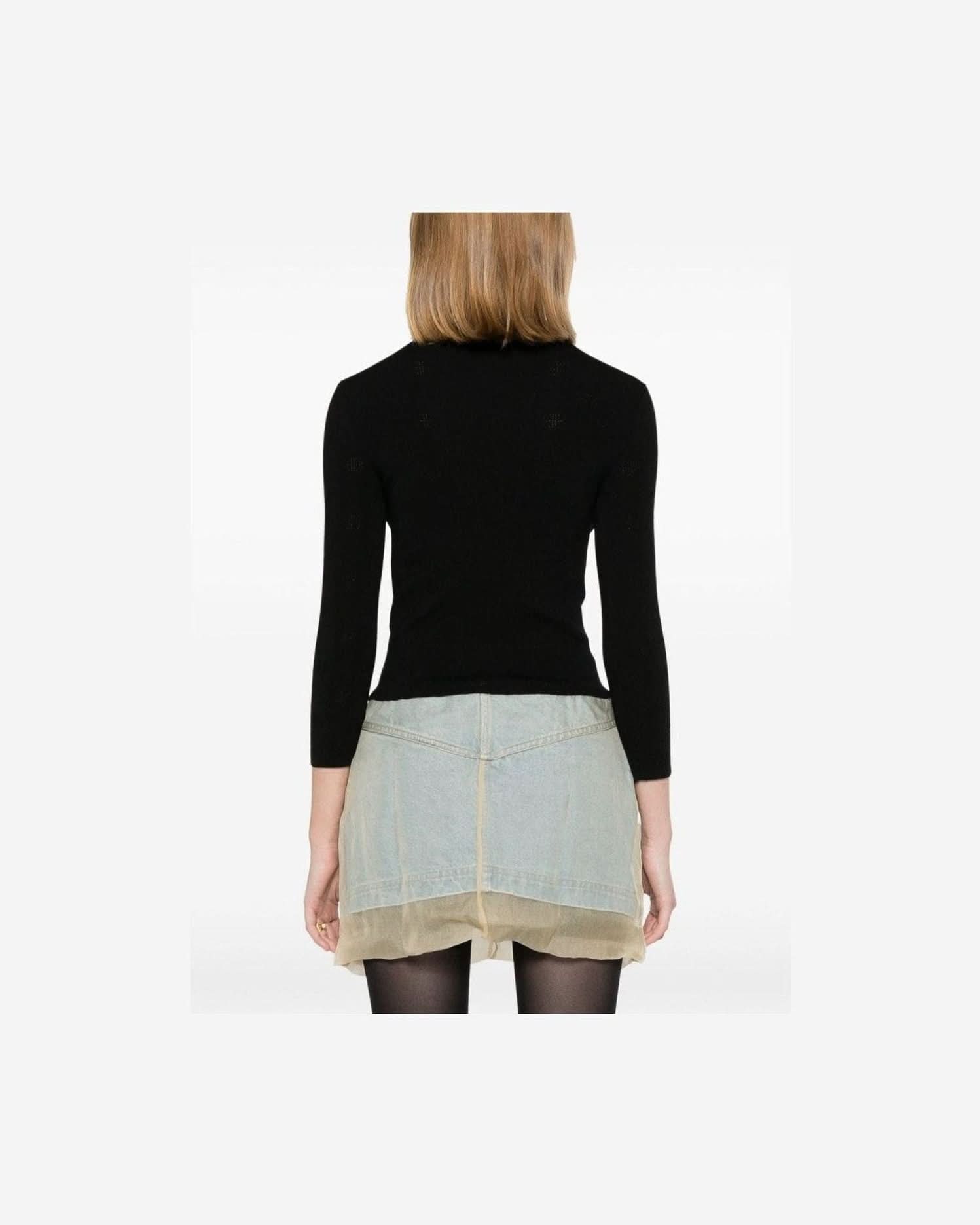 Balenciaga Black Sweater Sweaters