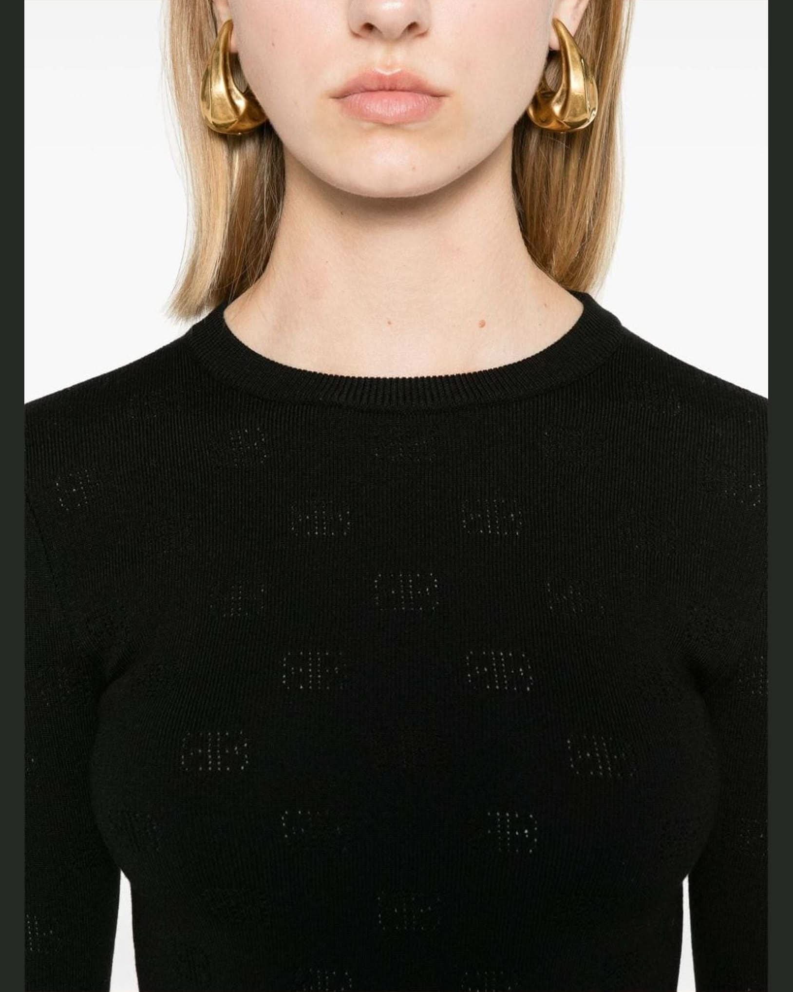 Balenciaga Black Sweater Sweaters