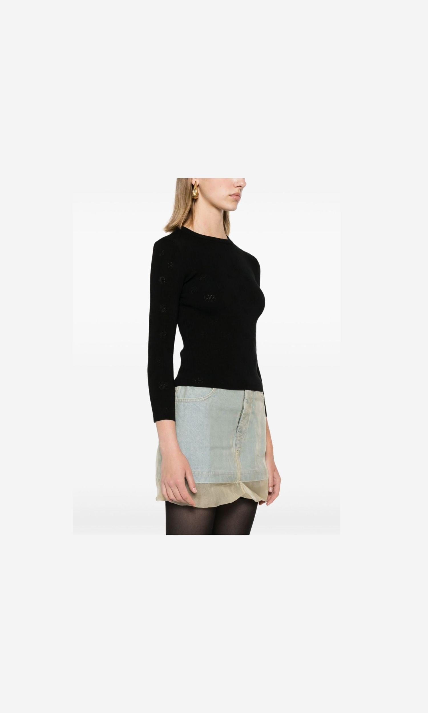 Balenciaga Black Sweater Glam Steals