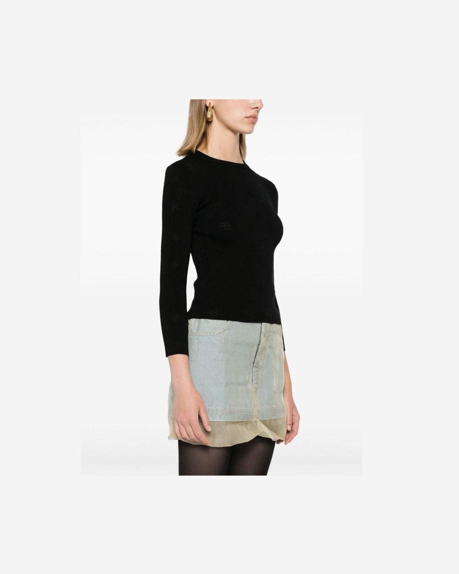 Balenciaga Black Sweater Glam Steals