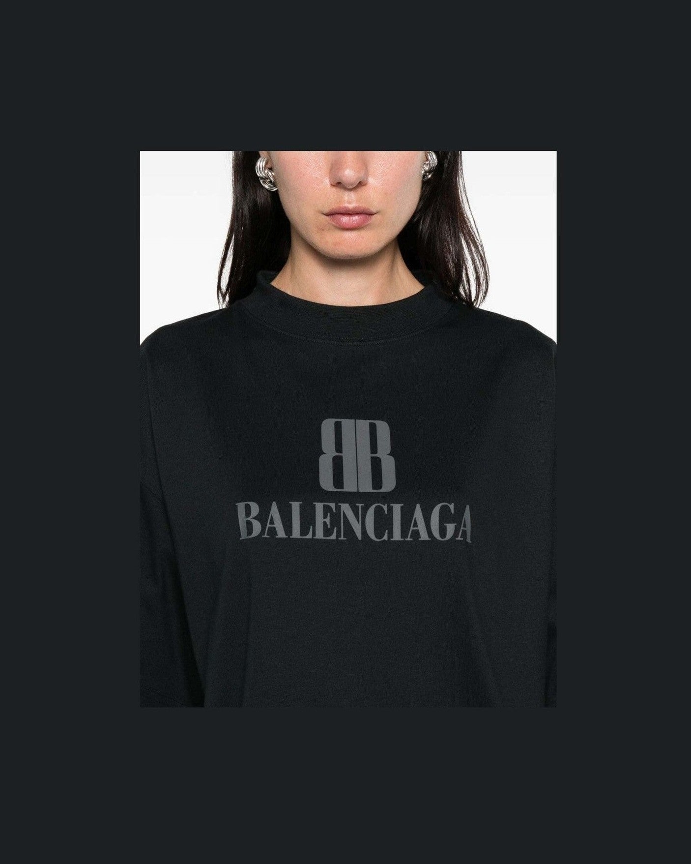 Balenciaga Black T-shirt Glam Steals