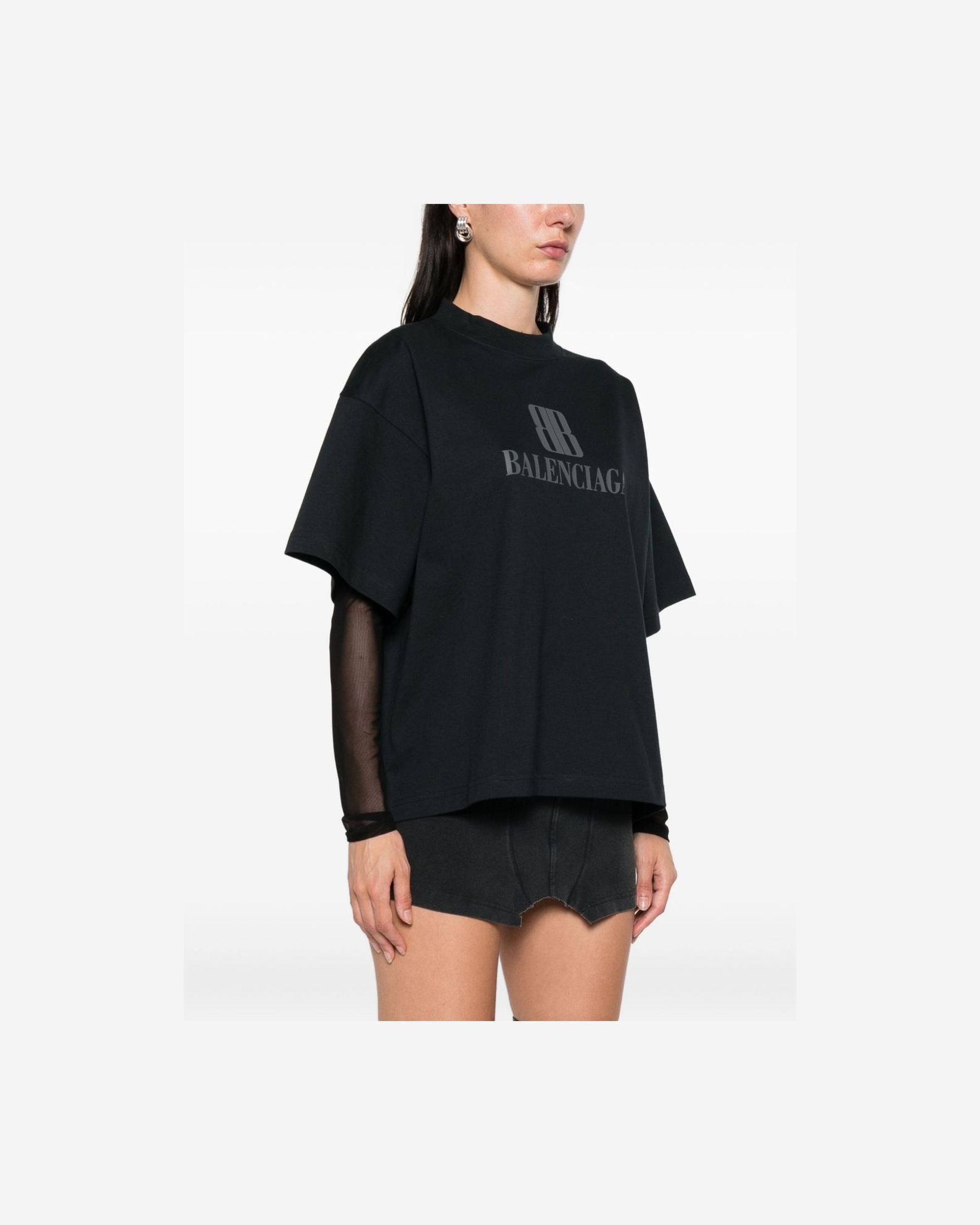 Balenciaga Black T-shirt Glam Steals