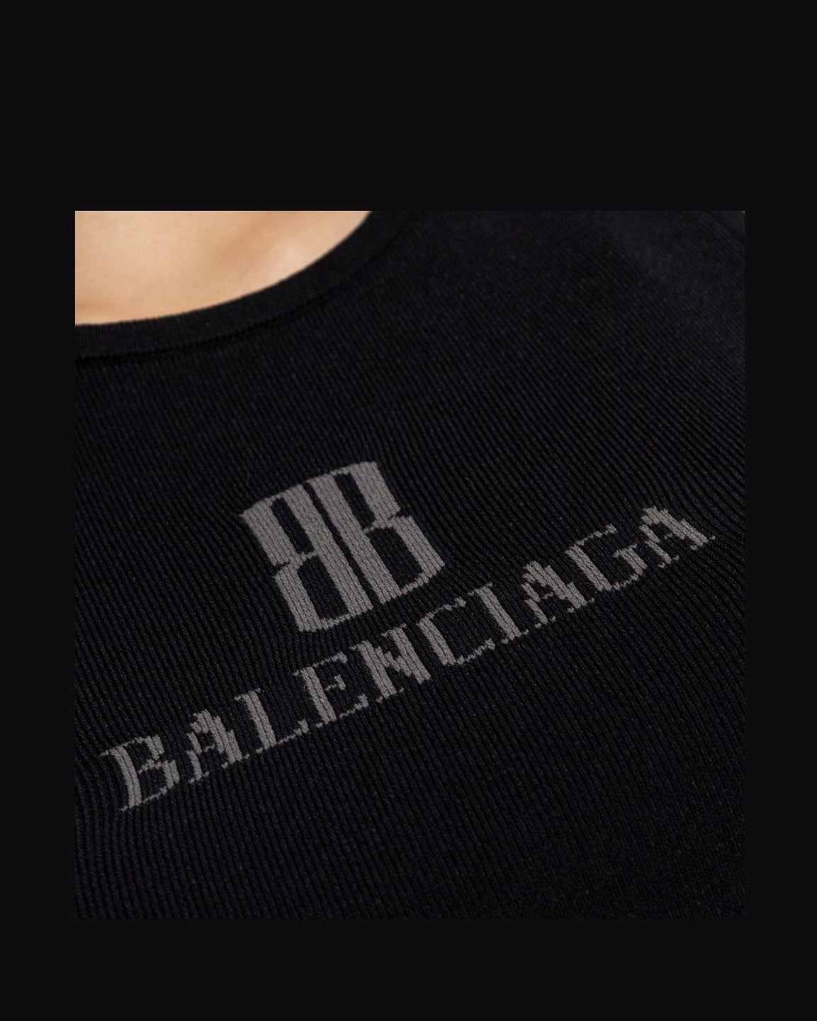 Balenciaga Black Top Glam Steals