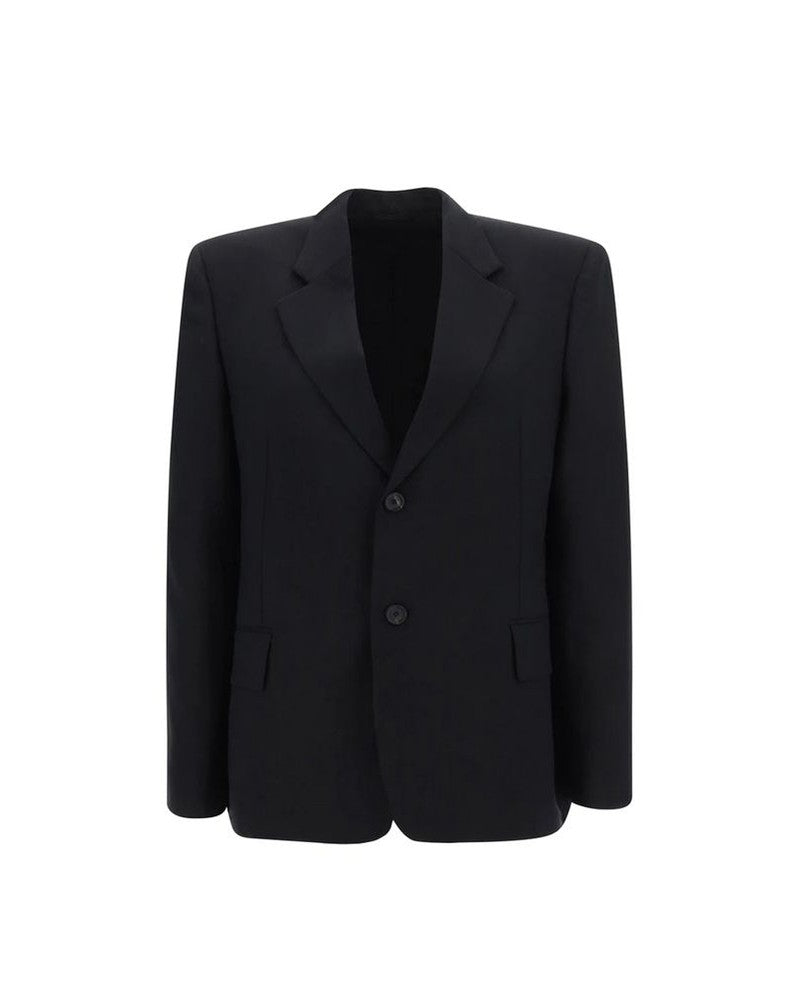 Balenciaga Black Wool Jacket Coat Glam Steals
