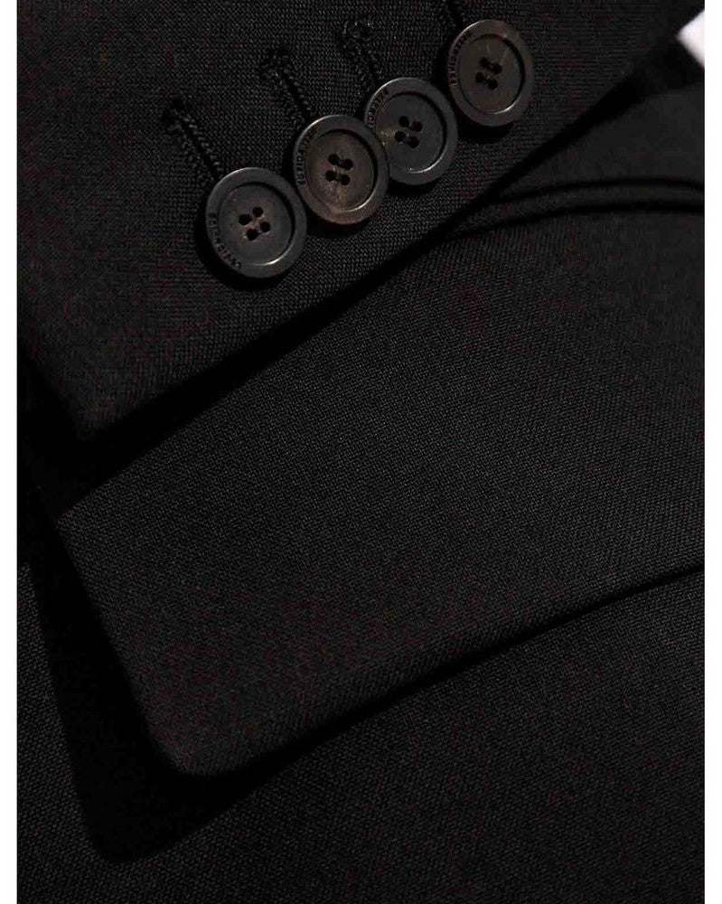 Balenciaga Black Wool Jacket Coat Glam Steals