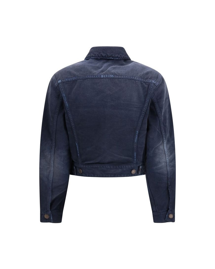 Balenciaga Blue Cotton Denim Jacket