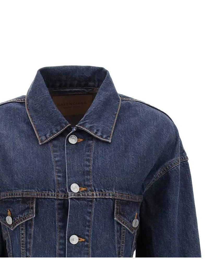 Balenciaga Blue Cotton Shirt Glam Steals