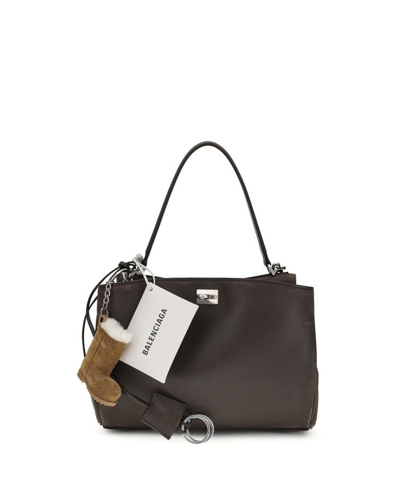 Balenciaga Brown Calf Leather Bos Taurus Shoulder Bag Glam Steals
