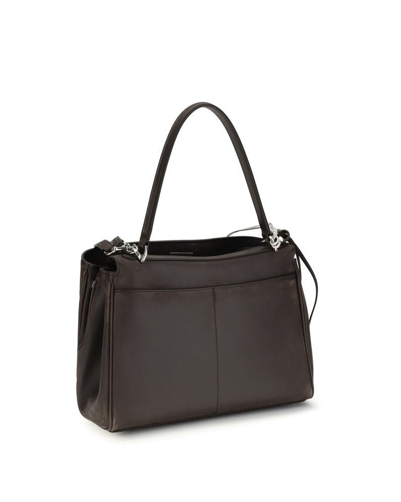 Balenciaga Brown Calf Leather Bos Taurus Shoulder Bag Glam Steals