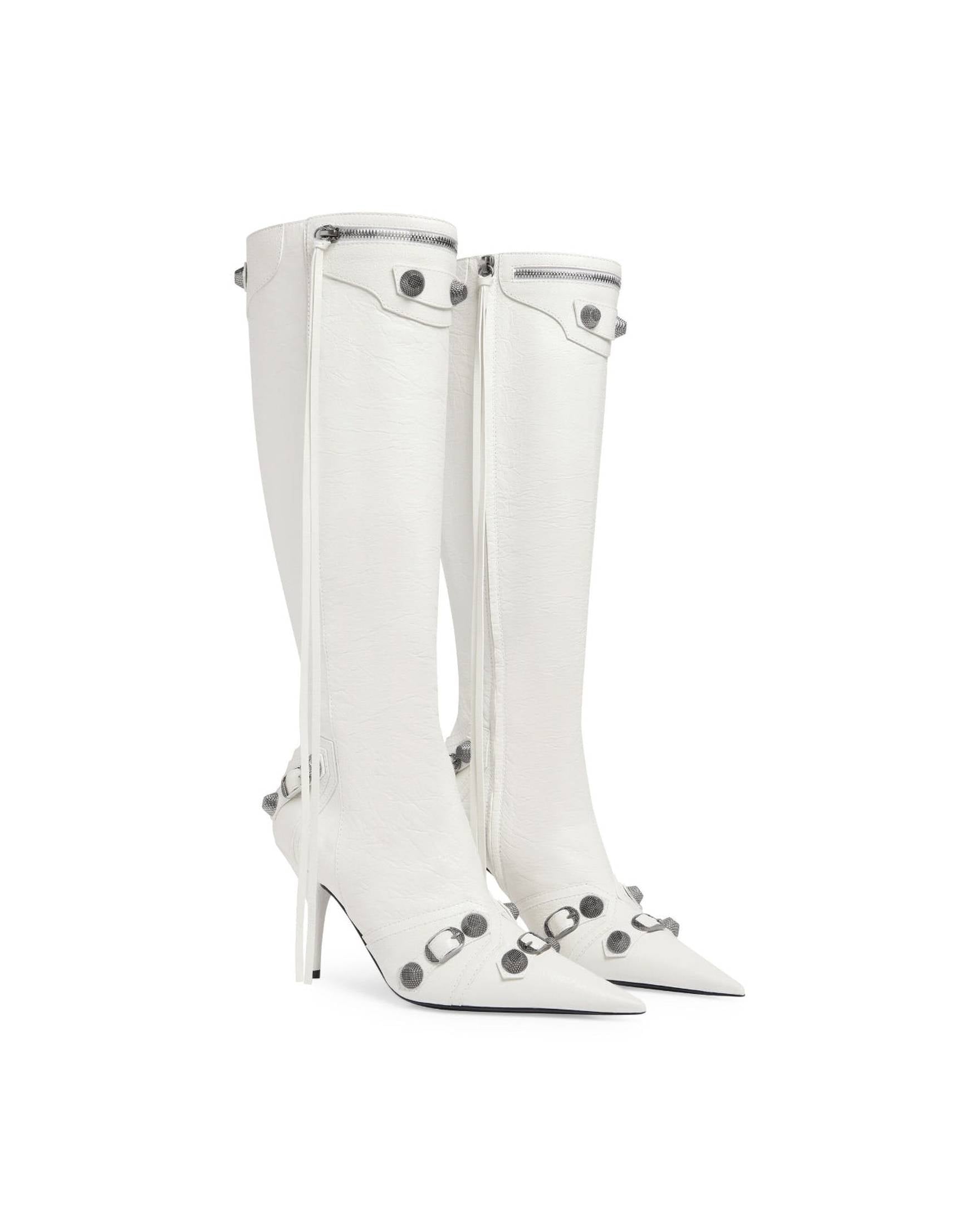 Balenciaga Cagole 90mm Knee High Boots Glam Steals