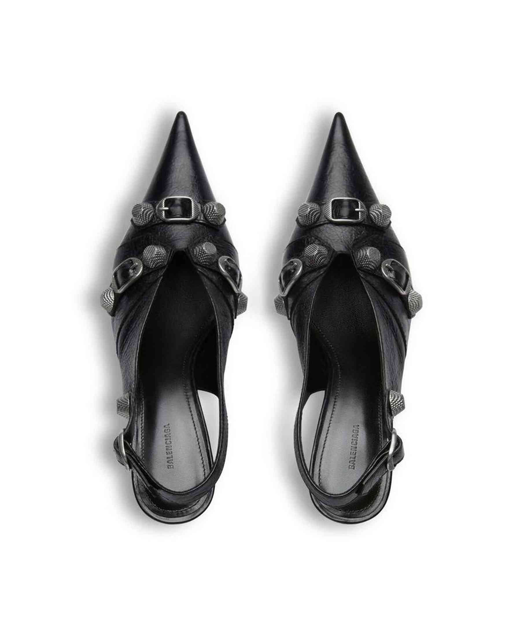 Balenciaga Cagole Slingback Pumps Glam Steals